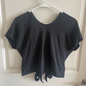 Lululemon wrap tie crop top